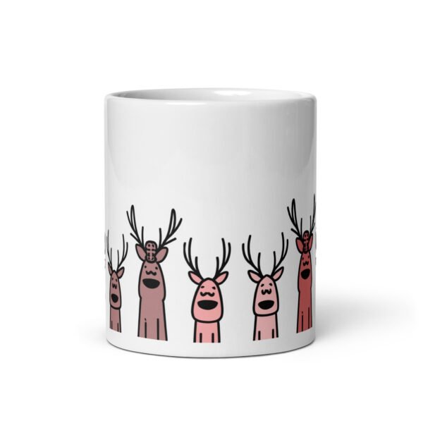 Quirky Reindeer Mug (Red) - Image 4