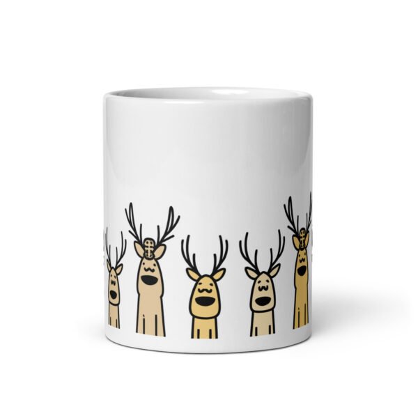 Quirky Reindeer Mug (Yellow) - Image 4