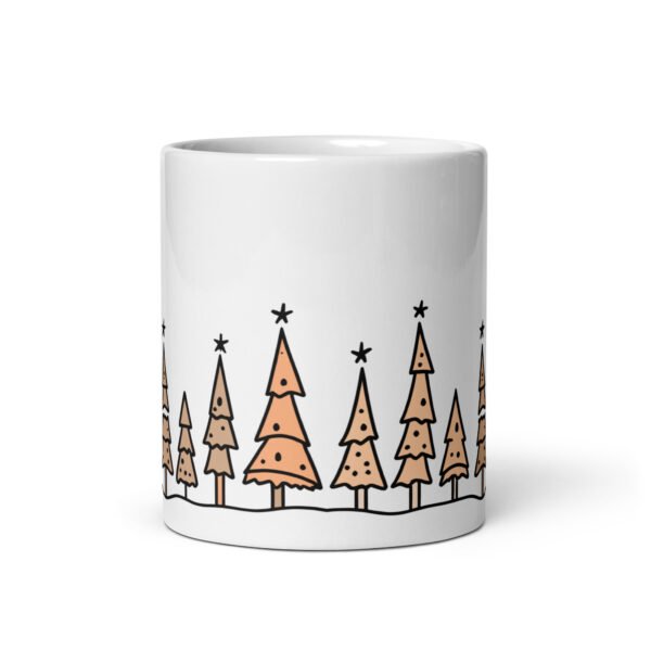 Merry Christmas Tree Mug (Orange) - Image 4