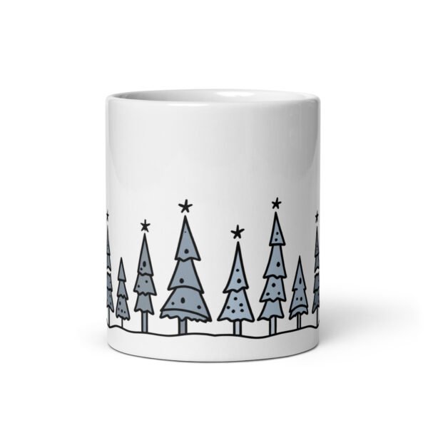 Merry Christmas Tree Mug (Blue) - Image 4