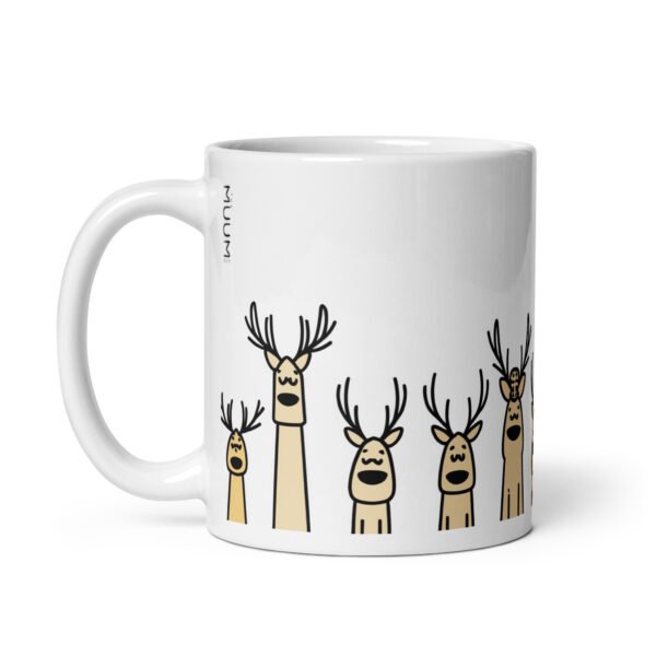 Quirky Reindeer Mug - Perfect Present For Friends, Unique Christmas Gift