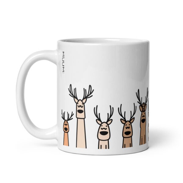 Quirky Reindeer Mug - Perfect Present For Friends, Unique Christmas Gift