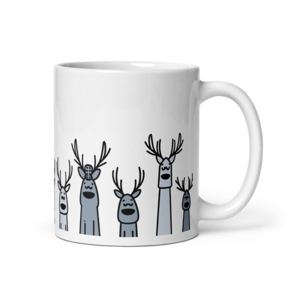 Quirky Reindeer Mug (Blue) - Image 2