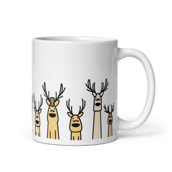 Quirky Reindeer Mug (Yellow) - Image 2