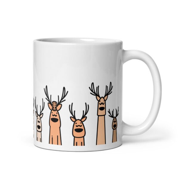 Quirky Reindeer Mug - Perfect Present For Friends, Unique Christmas Gift
