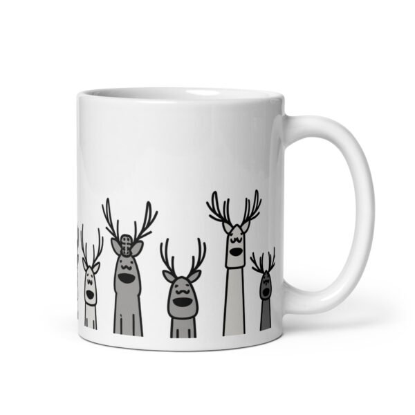 Quirky Reindeer Mug - Perfect Present For Friends, Unique Christmas Gift
