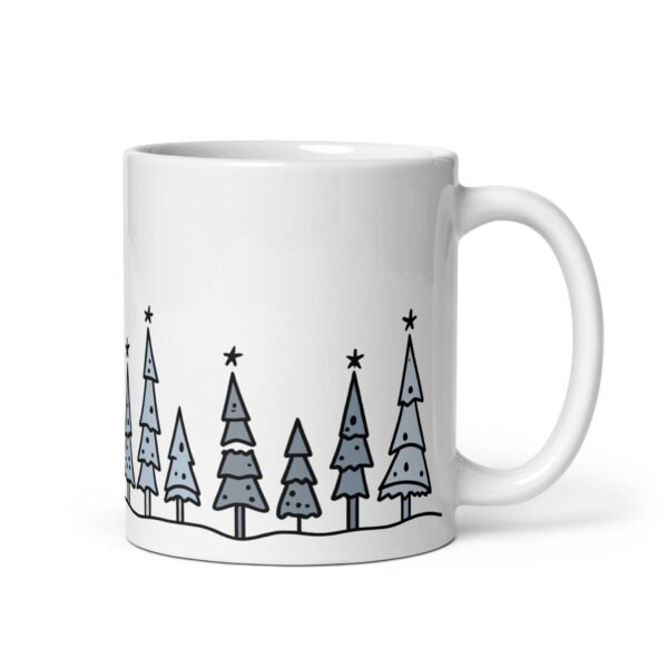 Merry Christmas Tree Mug (Blue) - Image 2