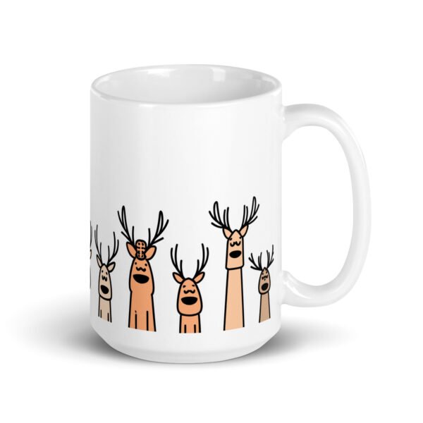 Quirky Reindeer Mug (Orange) - Image 5