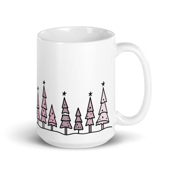 Merry Christmas Tree Mug (Pink) - Image 5