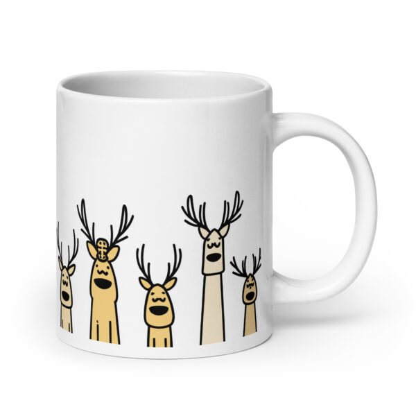 Quirky Reindeer Mug - Perfect Present For Friends, Unique Christmas Gift