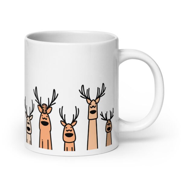 Quirky Reindeer Mug - Perfect Present For Friends, Unique Christmas Gift